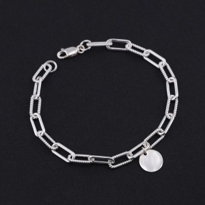 Lắc tay bạc nam mắt xích LTA0218