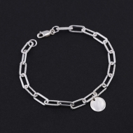 Lắc tay bạc nam mắt xích LTA0218