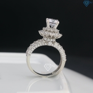 Nhẫn nữ xi kim bản to đính đá đẹp NNXK0018