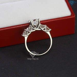 Nhẫn nữ đính full kim cương Moissanite sang trọng NNM0086