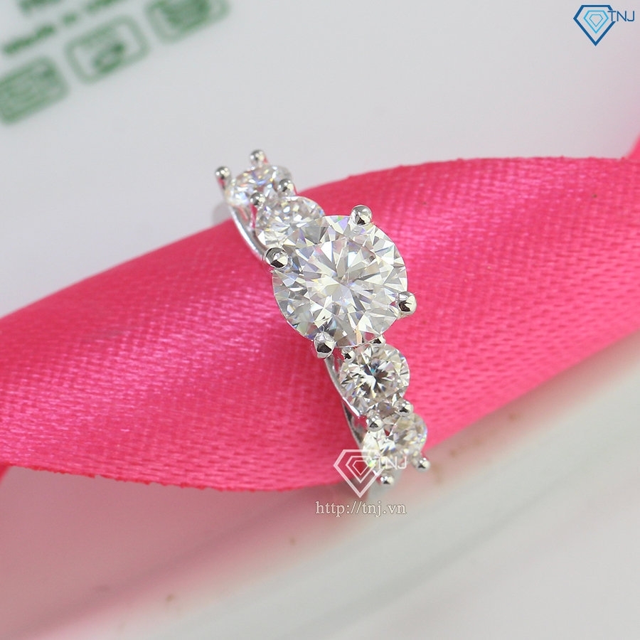 Nhẫn nữ đính full kim cương Moissanite sang trọng NNM0086