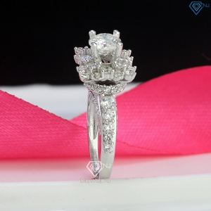 Nhẫn nữ cao cấp đính kim cương Moissanite sang trọng 7.0mm NNM0088