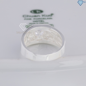 Nhẫn nam bạc 925 đính đá đẹp NNA0851