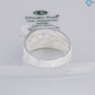 Nhẫn nam bạc 925 đính đá đẹp NNA0851