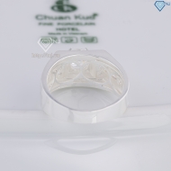 Nhẫn nam bạc 925 đơn giản đính đá đẹp NNA0852