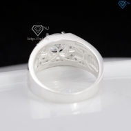 Nhẫn nam bạc 925 đính đá đẹp NNA0851