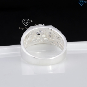 Nhẫn nam bạc 925 độc đáo đính đá đẹp NNA0854