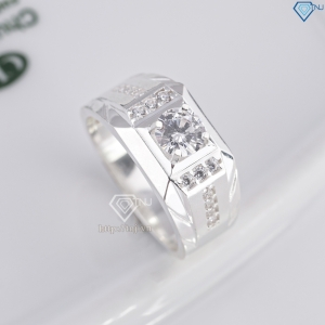 Nhẫn nam bạc 925 độc đáo đính đá đẹp NNA0854