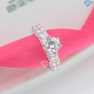 Nhẫn bạc nữ hoàng xi kim cao cấp NNXK0024