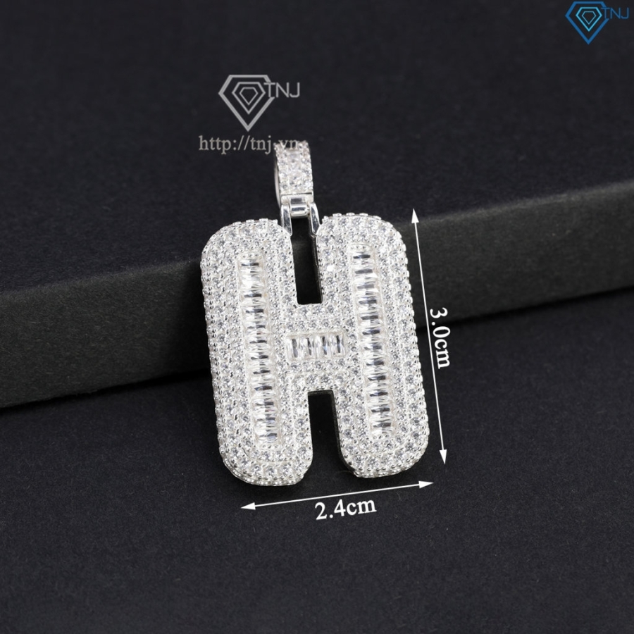 Mặt dây chuyền nam chữ H cao cấp MDCA0205