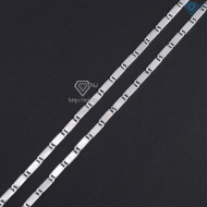 Dây chuyền bạc nam dạng dẹp đơn giản DCK0158