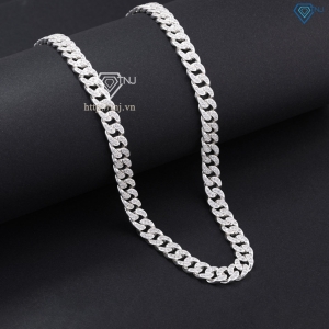 Dây chuyền bạc nam cuban mắt xích 8mm DCK0159
