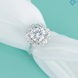 Nhẫn bạc nữ bông hoa hồng xi kim NNXK0034