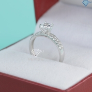 Nhẫn bạc nữ giá rẻ xi kim đính đá NNXK0037