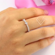 Nhẫn bạc nữ giá rẻ đính đá đẹp NN0213- Trang Sức TNJ