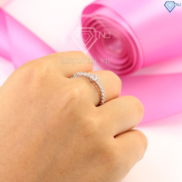 Nhẫn bạc nữ giá rẻ đính đá đẹp NN0213- Trang Sức TNJ