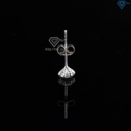 Bông tai nam móng rồng đính kim cương Moissanite 4mm B - Trang Sức TNJ