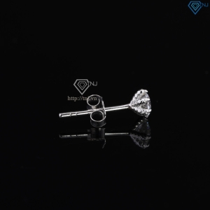 Bông tai nam móng rồng đính kim cương Moissanite 4mm B - Trang Sức TNJ
