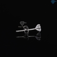 Bông tai nam móng rồng đính kim cương Moissanite 4mm B - Trang Sức TNJ