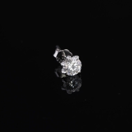 Bông tai nam móng rồng đính kim cương Moissanite 5mm BTAM0038