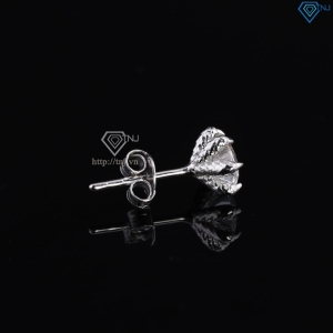 Bông tai nam móng rồng đính kim cương Moissanite 6mm BTAM0039