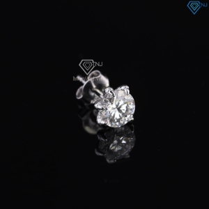 Bông tai nam móng rồng đính kim cương Moissanite 6mm BTAM0039
