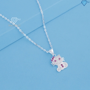 Dây chuyền bạc cho bé hình Hello Kitty DTN0046 - Trang Sức TNJ