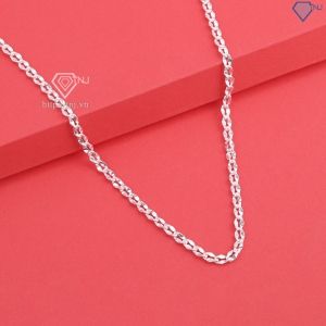 Dây chuyền bạc cho bé gái mắt xích cách điệu DTN0047