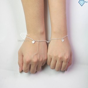 Quà 20 10 cho người yêu vòng tay cặp bạc chữ cái LTD0047