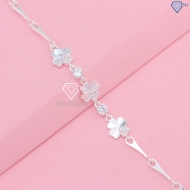Quà 20 10 cho người yêu lắc bạc tay nữ cỏ bốn lá đẹp LTN0427