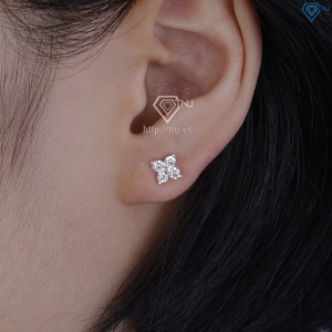 Khuyên tai vành cho nữ đính đá BTN0211 - Trang Sức TNJ