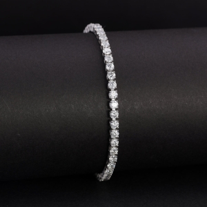 Lắc tay bạc nữ tennis đính full Moissanite 3.0mm LTNM0023