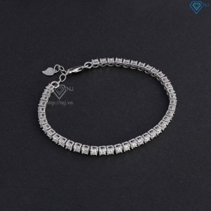 Lắc tay bạc nữ tennis đính full Moissanite 3.0mm LTNM0023