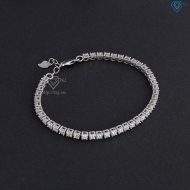 Lắc tay bạc nữ tennis đính full Moissanite 3.0mm LTNM0023