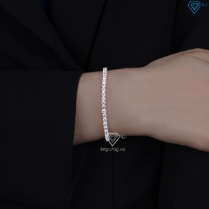 Lắc tay bạc nữ tennis đính full Moissanite 3.0mm LTNM0023