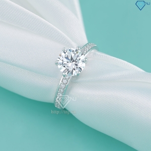 Nhẫn bạc nữ 925 đẹp xi kim đính đá NNXK0446