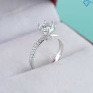 Nhẫn bạc nữ 925 đẹp xi kim đính đá NNXK0446