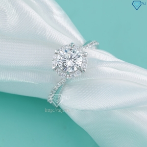Nhẫn bạc nữ Hà Nội đẹp xi kim đính đá NNXK0456