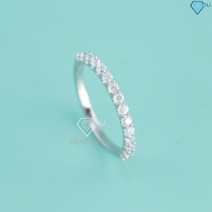 Nhẫn bạc nữ giá rẻ xi kim đính đá NNXK0462