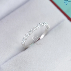 Nhẫn bạc nữ giá rẻ xi kim đính đá NNXK0462