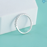 Nhẫn bạc nữ giá rẻ xi kim đính đá NNXK0462