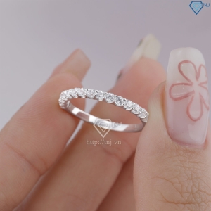 Nhẫn bạc nữ giá rẻ xi kim đính đá NNXK0462