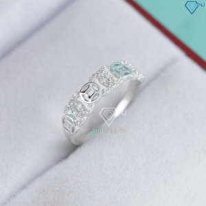 Nhẫn bạc nữ kim tiền xi kim đính đá NNXK0465