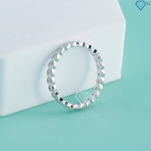 Nhẫn bạc nữ hình trái tim xi kim đính đá NNXK0519
