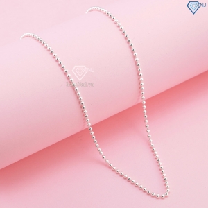 Dây chuyền bạc nữ không mặt dạng bi bạc DNK0032 - Trang Sức TNJ