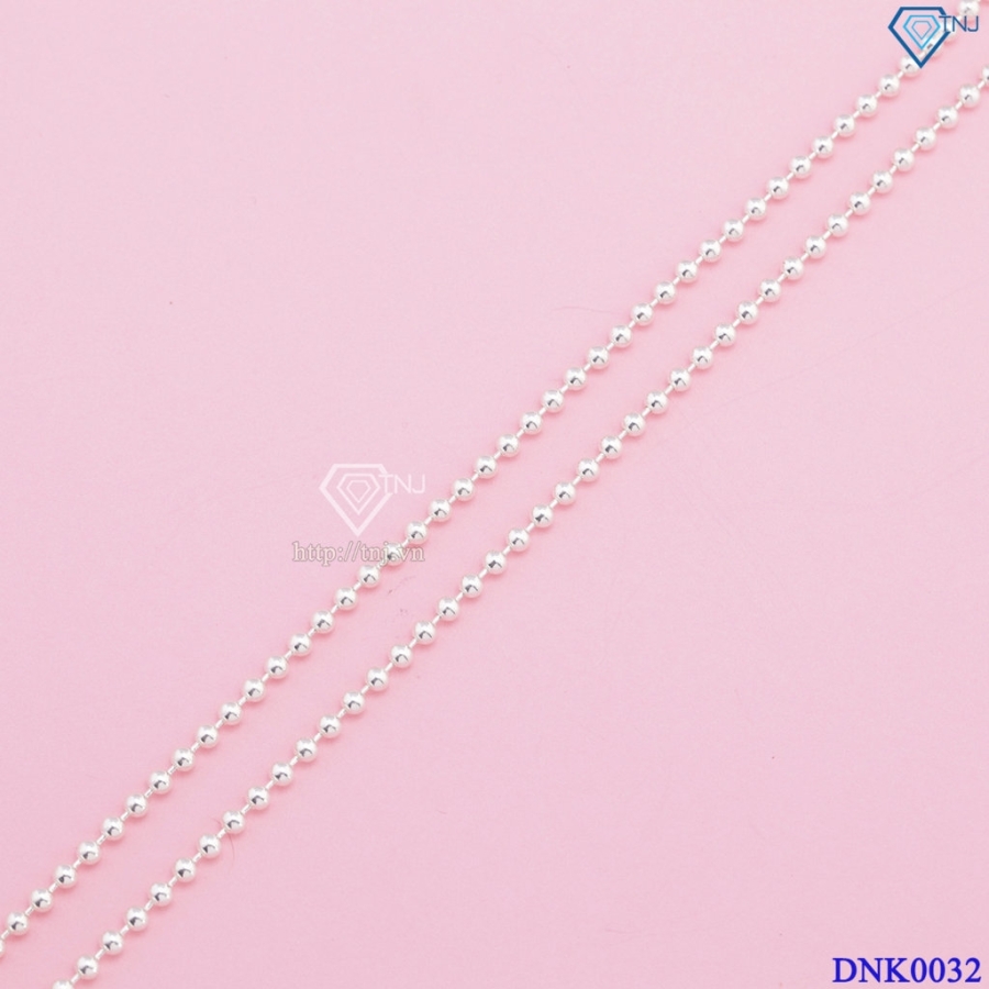 Dây chuyền bạc nữ không mặt dạng bi bạc DNK0032 - Trang Sức TNJ