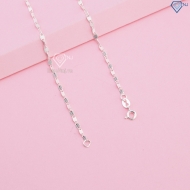 Dây chuyền bạc nữ không mặt dạng dẹp DNK0034  Trang Sức TNJ