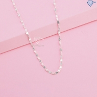 Dây chuyền bạc nữ không mặt dạng dẹp DNK0034  Trang Sức TNJ