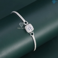 Lắc tay nữ mặt vuông đính đá đẹp LTN0435