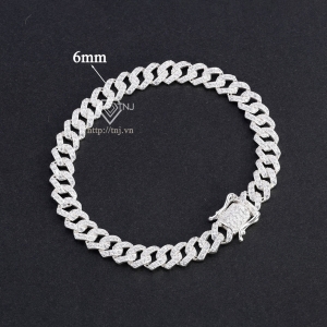 Lắc tay nam Cuban bản nhỏ 6mm LTA0118 - Trang Sức TNJ